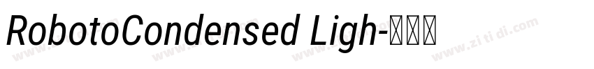 RobotoCondensed Ligh字体转换